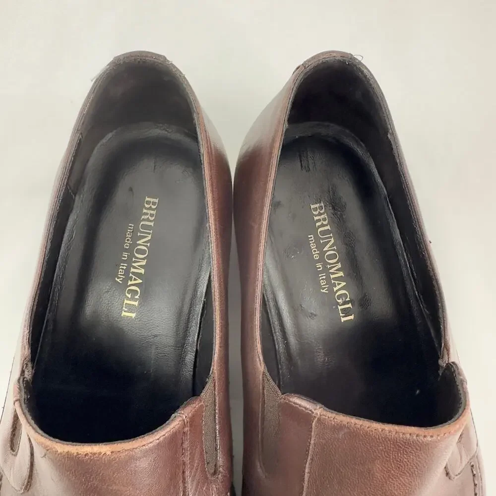 Bruno Magli‎ ‘Raging’ brown leather loafers